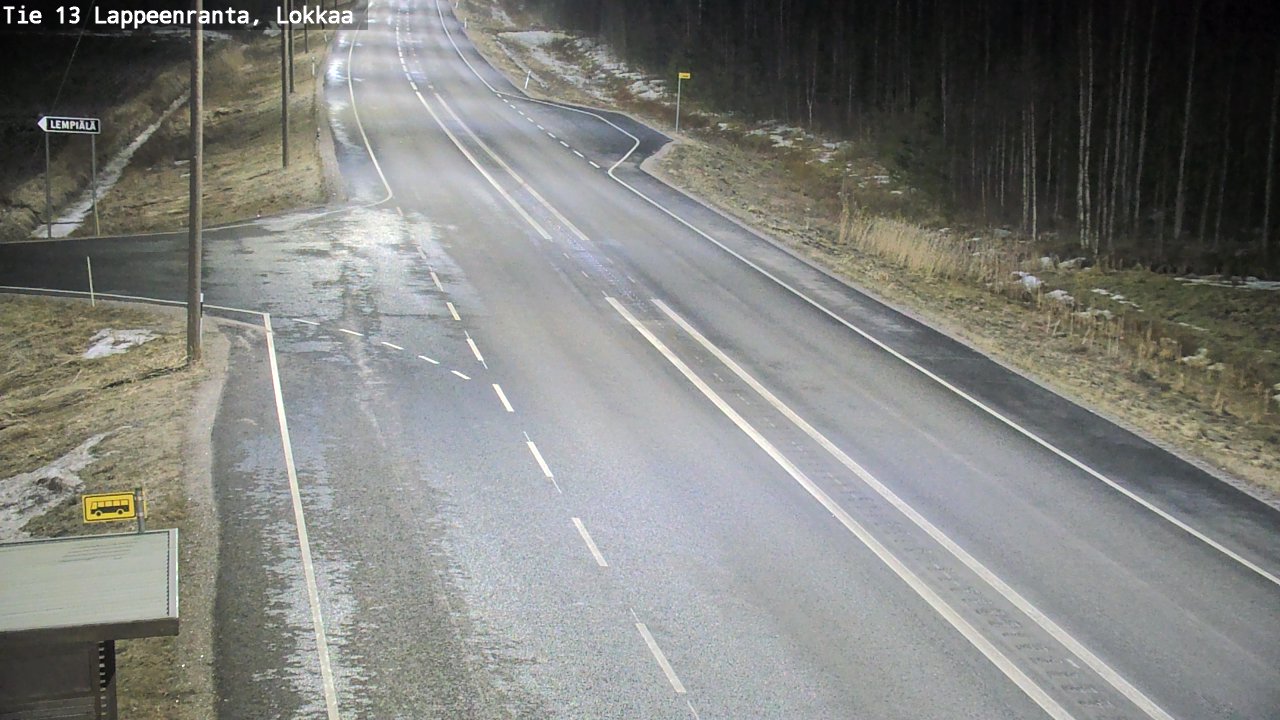 Kelikamerat Kuva Tie 13 Lokkaan suora, Lappeenranta, Etelä-Karjala