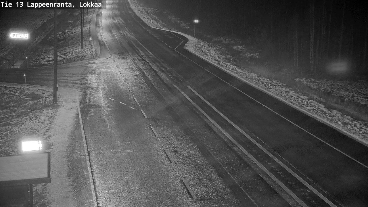 Weather Camera Image Väg 13 Lokkaa rakan, Lappeenranta, Etelä-Karjala