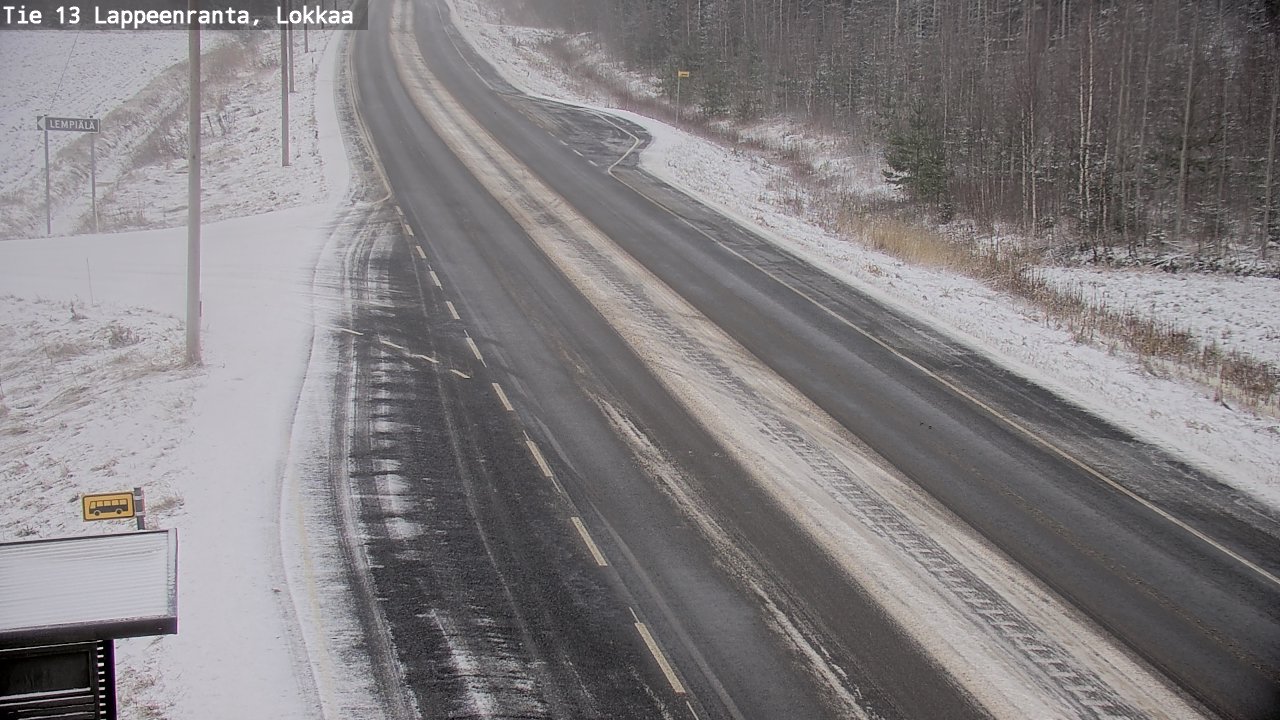 Kelikamerat Kuva Tie 13 Lokkaan suora, Lappeenranta, Etelä-Karjala