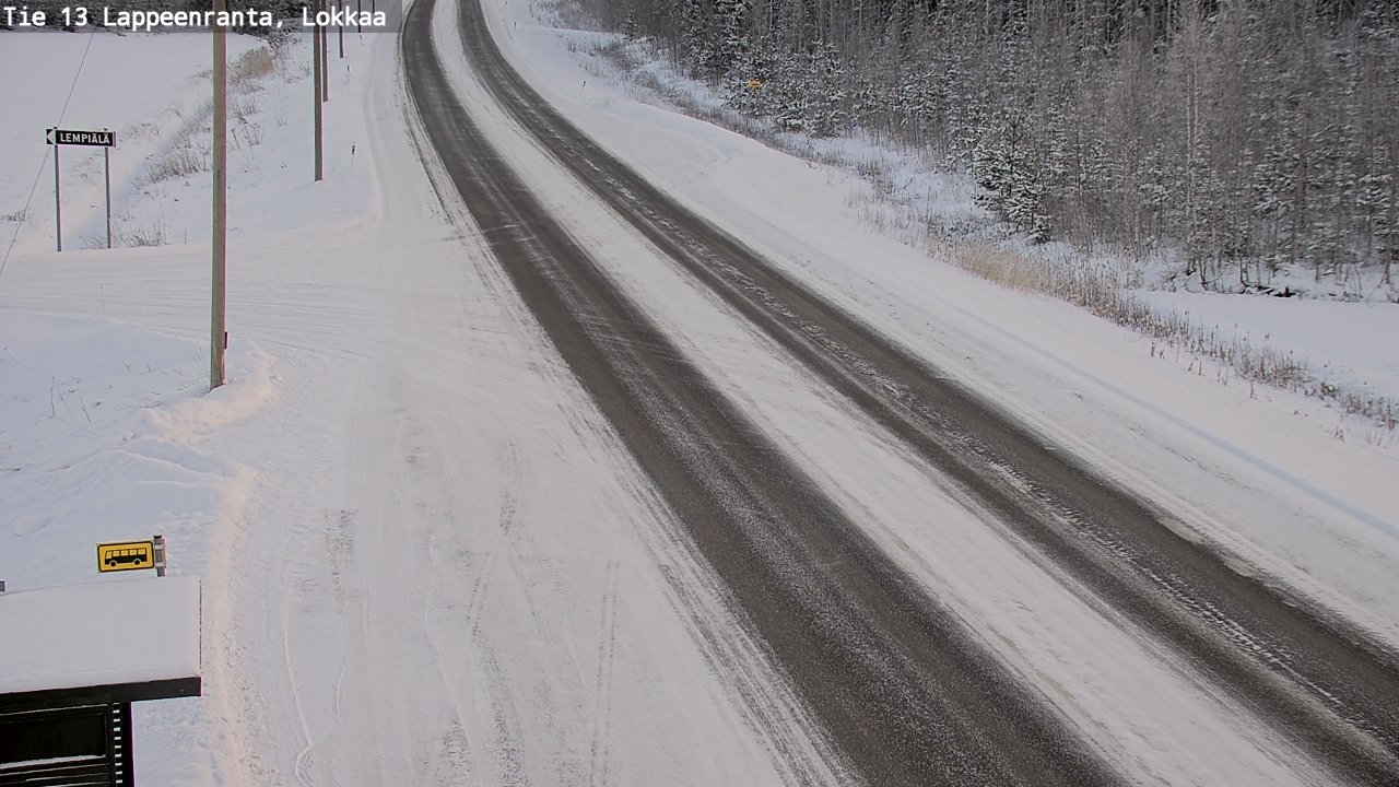 Kelikamerat Kuva Tie 13 Lokkaan suora, Lappeenranta, Etelä-Karjala