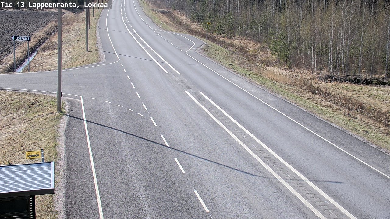 Kelikamerat Kuva Tie 13 Lokkaan suora, Lappeenranta, Etelä-Karjala
