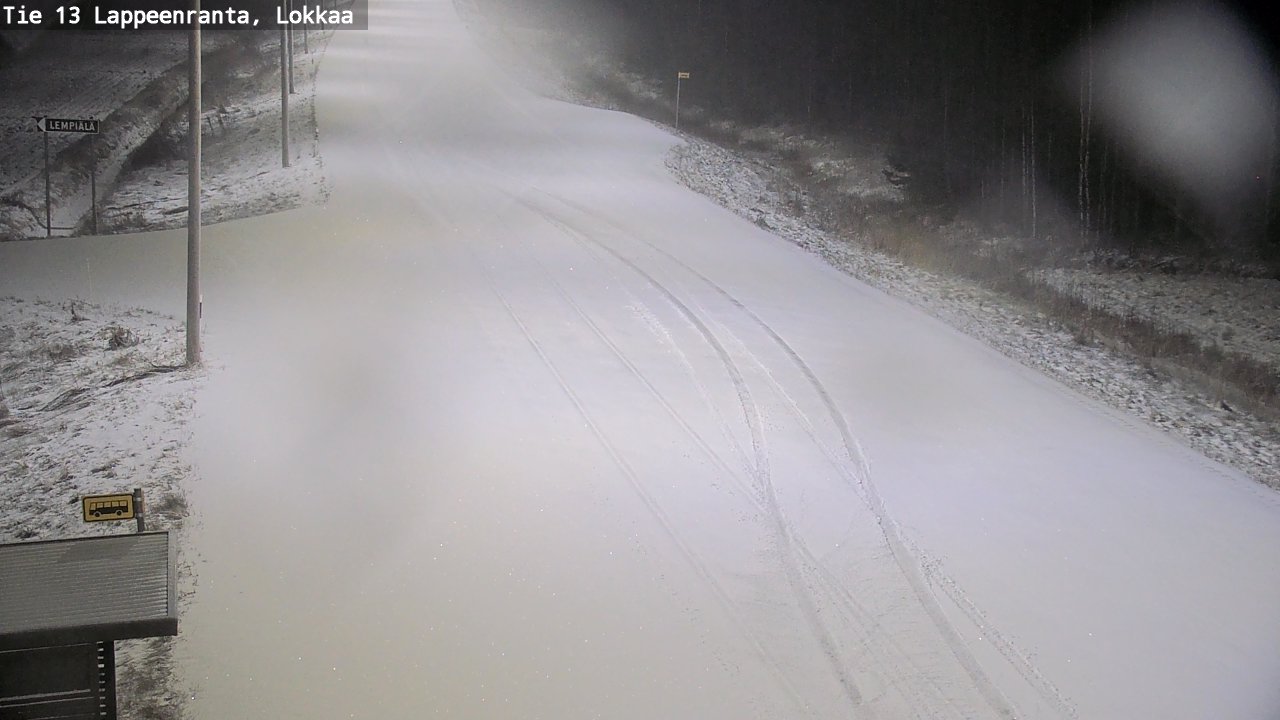 Kelikamerat Kuva Tie 13 Lokkaan suora, Lappeenranta, Etelä-Karjala