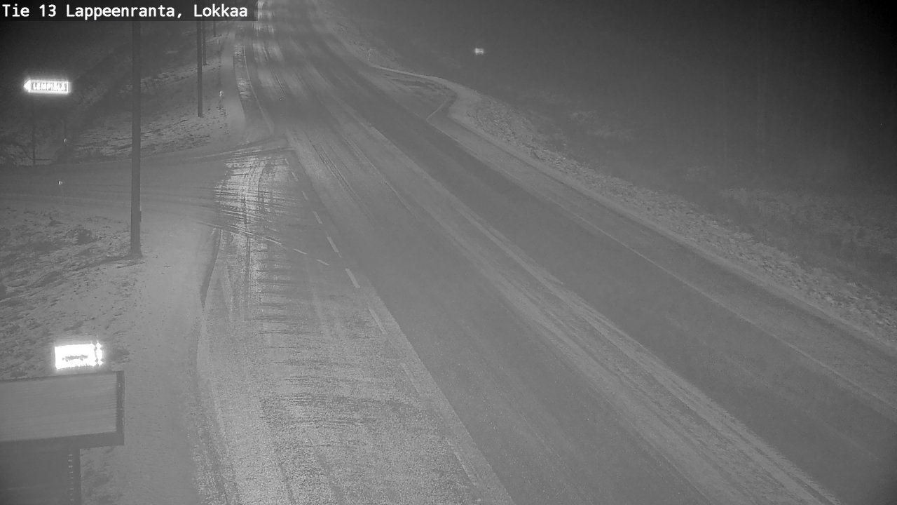 Weather Camera Image Väg 13 Lokkaa rakan, Lappeenranta, Etelä-Karjala