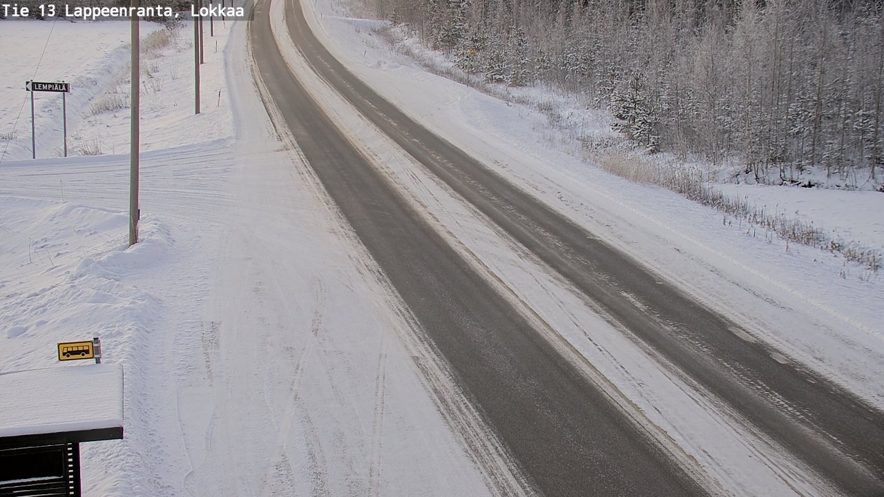 Kelikamerat Kuva Tie 13 Lokkaan suora, Lappeenranta, Etelä-Karjala