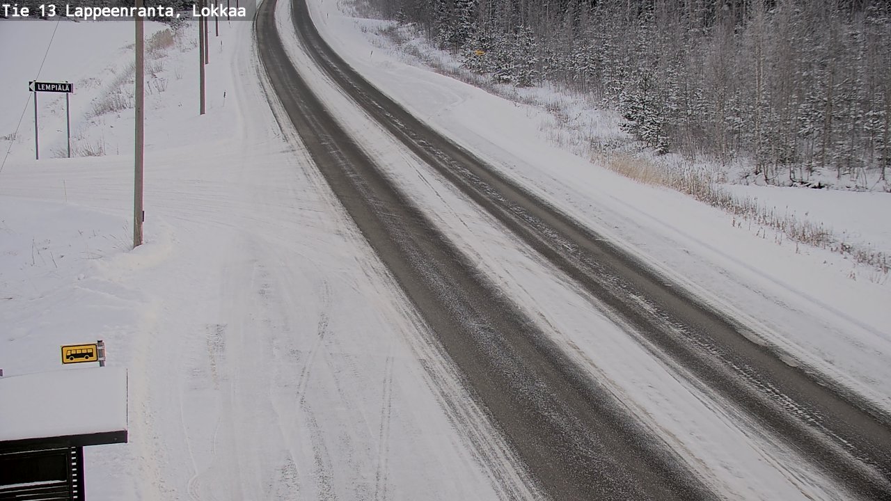 Kelikamerat Kuva Tie 13 Lokkaan suora, Lappeenranta, Etelä-Karjala