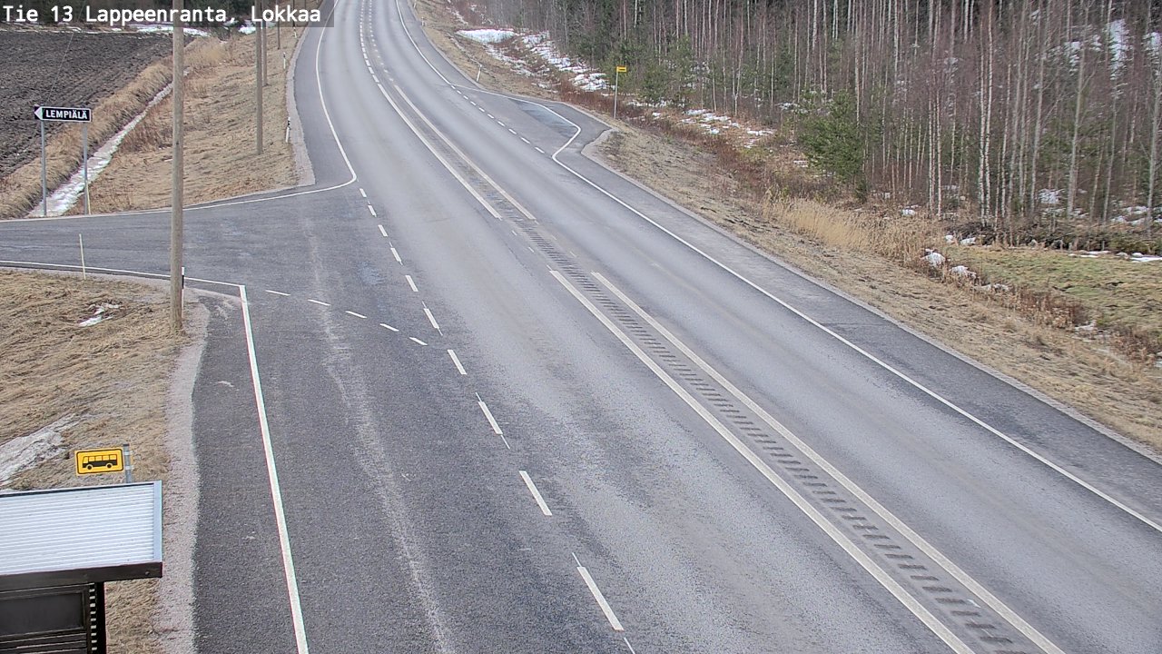 Kelikamerat Kuva Tie 13 Lokkaan suora, Lappeenranta, Etelä-Karjala