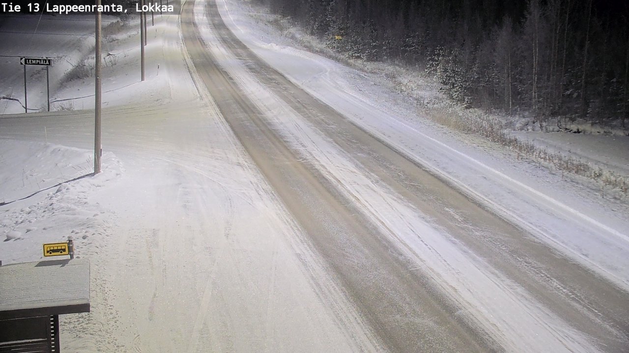 Kelikamerat Kuva Tie 13 Lokkaan suora, Lappeenranta, Etelä-Karjala