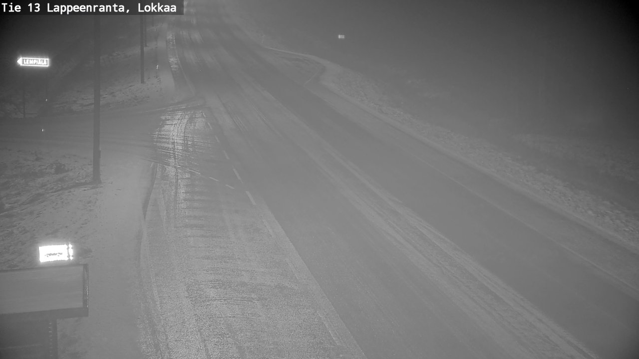 Weather Camera Image Väg 13 Lokkaa rakan, Lappeenranta, Etelä-Karjala