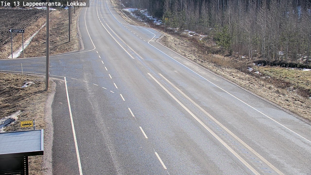 Kelikamerat Kuva Tie 13 Lokkaan suora, Lappeenranta, Etelä-Karjala