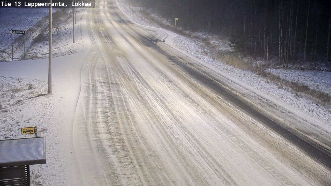 Kelikamerat Kuva Tie 13 Lokkaan suora, Lappeenranta, Etelä-Karjala