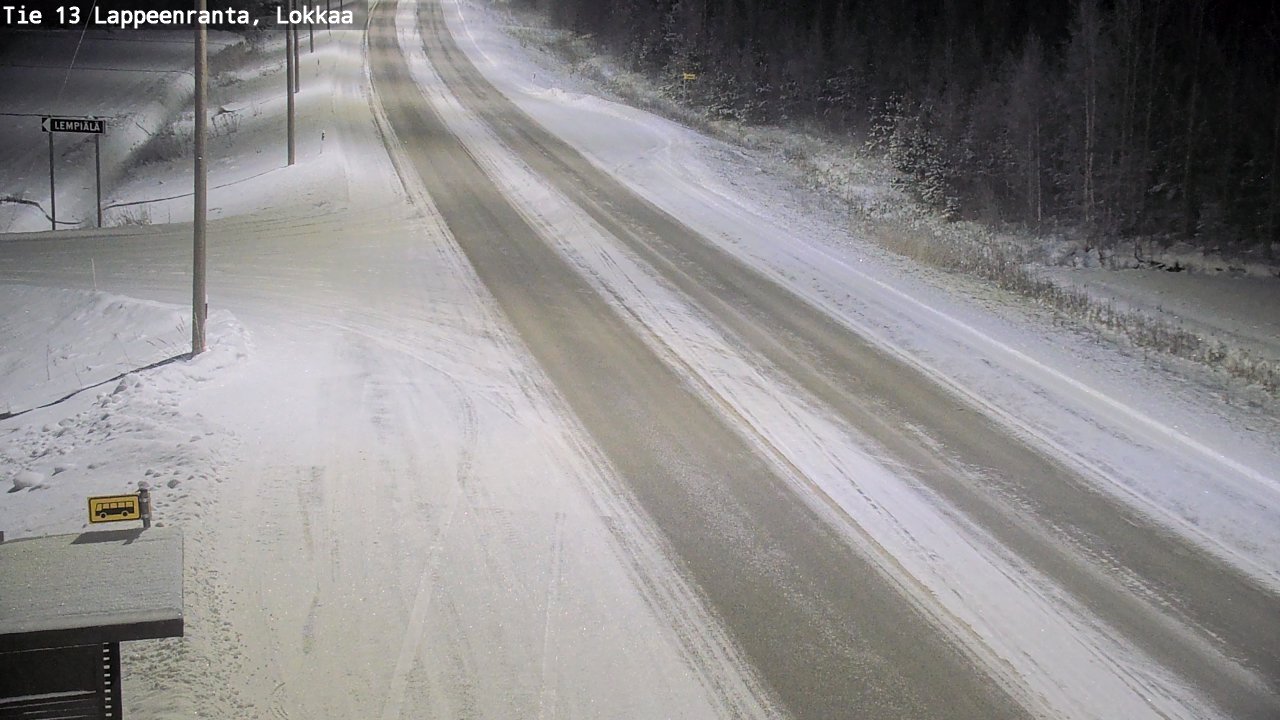 Kelikamerat Kuva Tie 13 Lokkaan suora, Lappeenranta, Etelä-Karjala