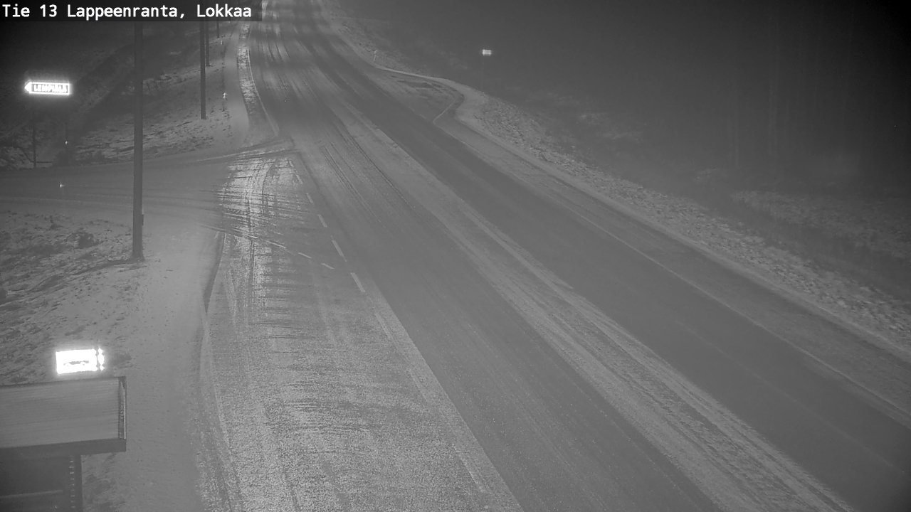 Weather Camera Image Väg 13 Lokkaa rakan, Lappeenranta, Etelä-Karjala