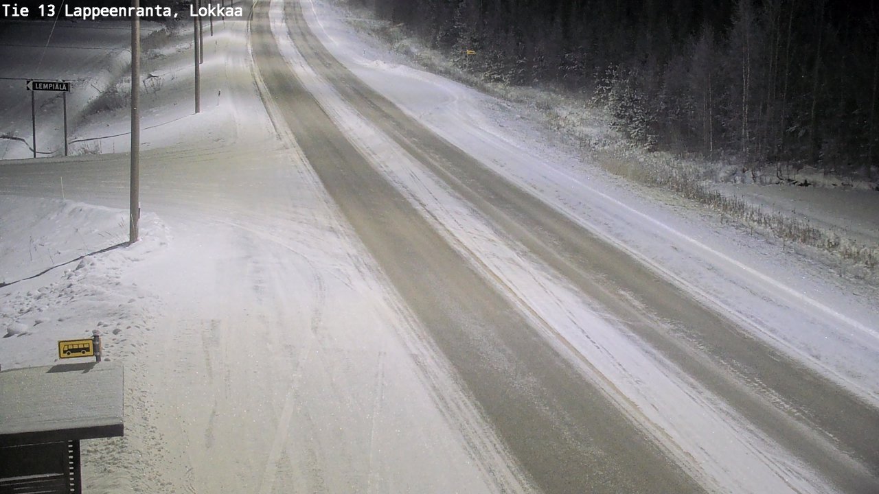 Kelikamerat Kuva Tie 13 Lokkaan suora, Lappeenranta, Etelä-Karjala