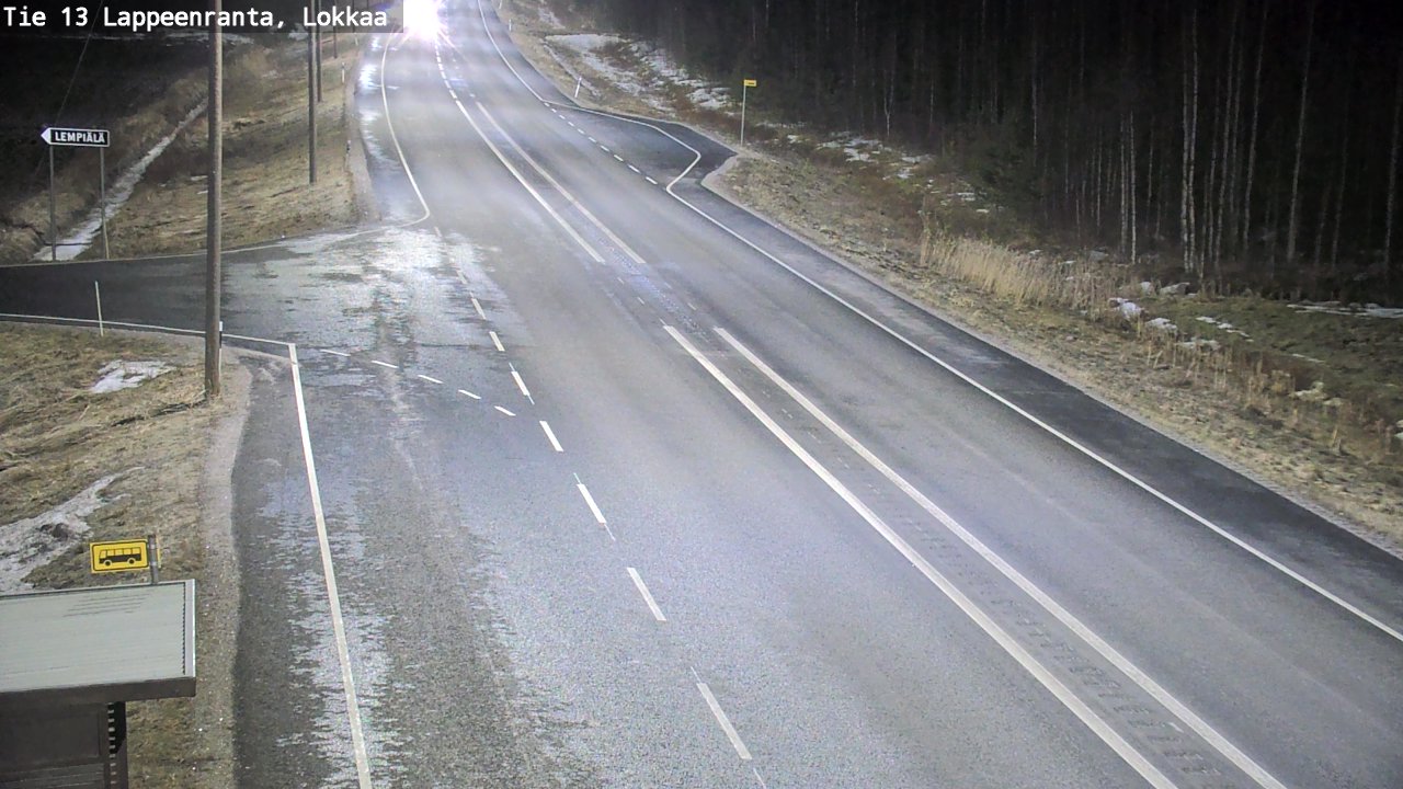 Kelikamerat Kuva Tie 13 Lokkaan suora, Lappeenranta, Etelä-Karjala