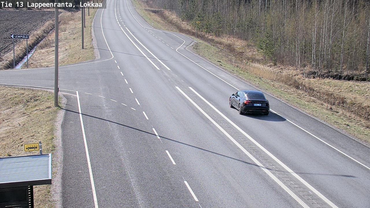 Kelikamerat Kuva Tie 13 Lokkaan suora, Lappeenranta, Etelä-Karjala