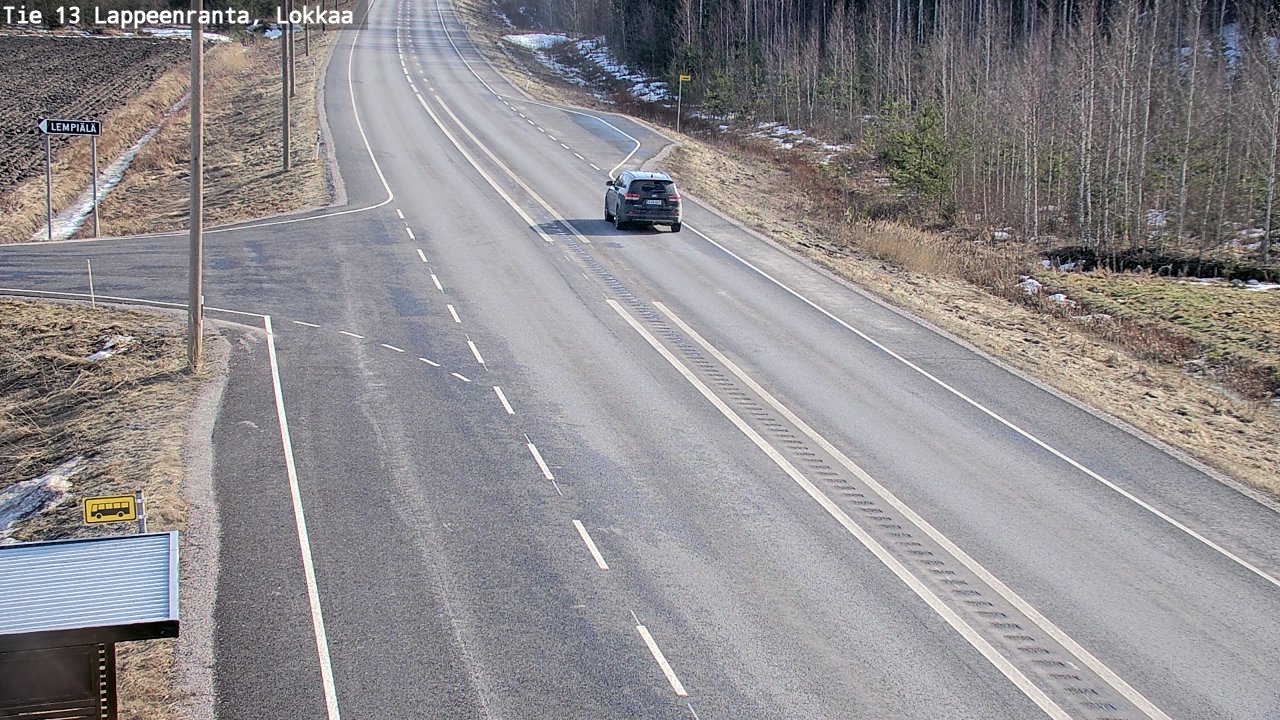 Kelikamerat Kuva Tie 13 Lokkaan suora, Lappeenranta, Etelä-Karjala