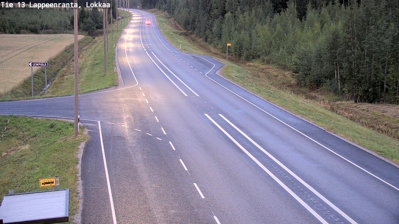 Kelikamerat Kuva Tie 13 Lokkaan suora, Lappeenranta, Etelä-Karjala