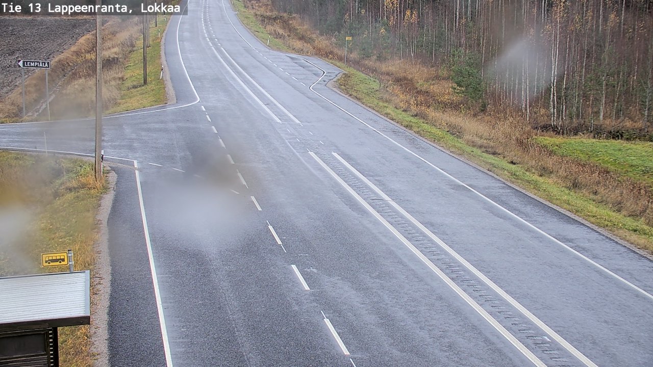 Kelikamerat Kuva Tie 13 Lokkaan suora, Lappeenranta, Etelä-Karjala