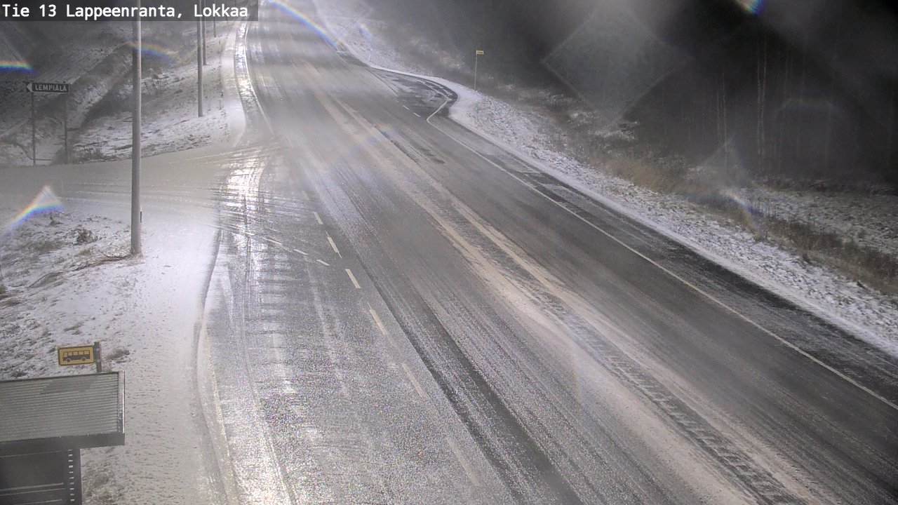 Kelikamerat Kuva Tie 13 Lokkaan suora, Lappeenranta, Etelä-Karjala