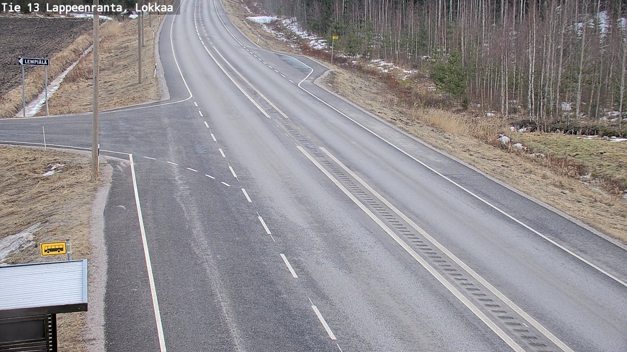 Kelikamerat Kuva Tie 13 Lokkaan suora, Lappeenranta, Etelä-Karjala