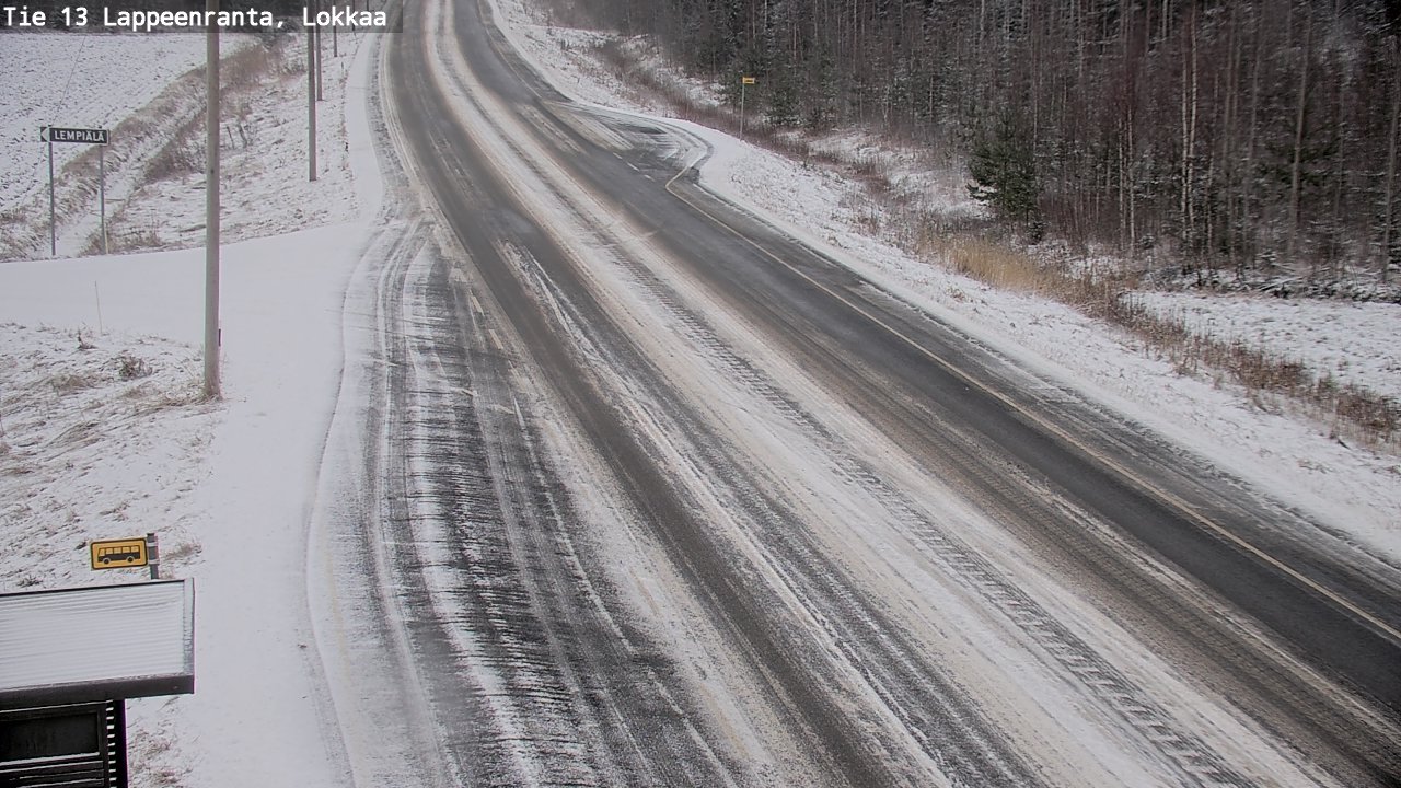 Kelikamerat Kuva Tie 13 Lokkaan suora, Lappeenranta, Etelä-Karjala
