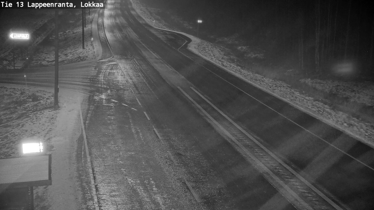 Weather Camera Image Väg 13 Lokkaa rakan, Lappeenranta, Etelä-Karjala
