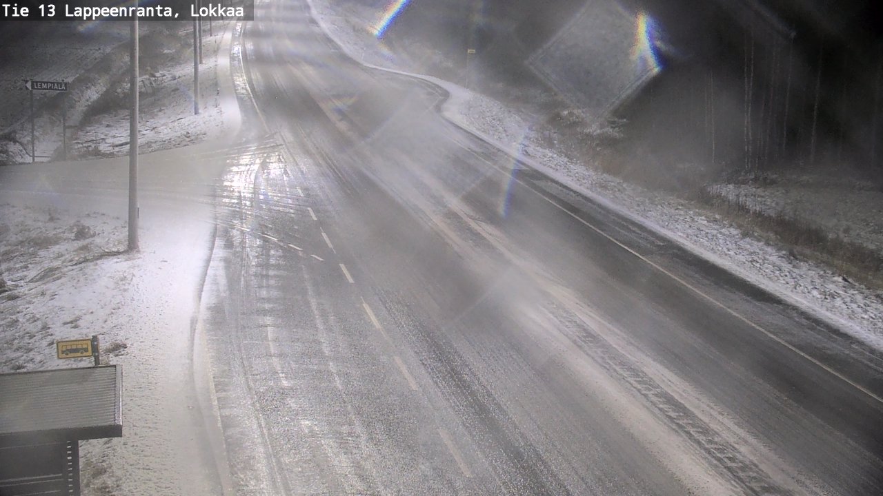 Kelikamerat Kuva Tie 13 Lokkaan suora, Lappeenranta, Etelä-Karjala