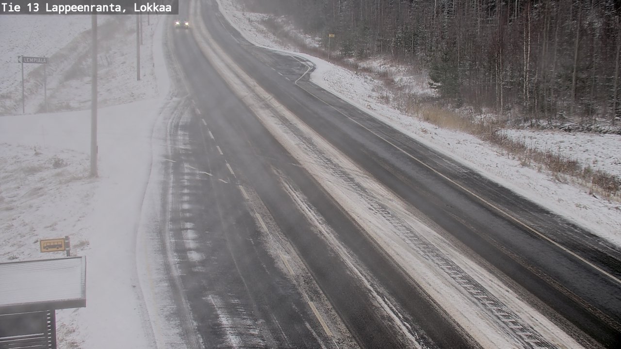 Kelikamerat Kuva Tie 13 Lokkaan suora, Lappeenranta, Etelä-Karjala