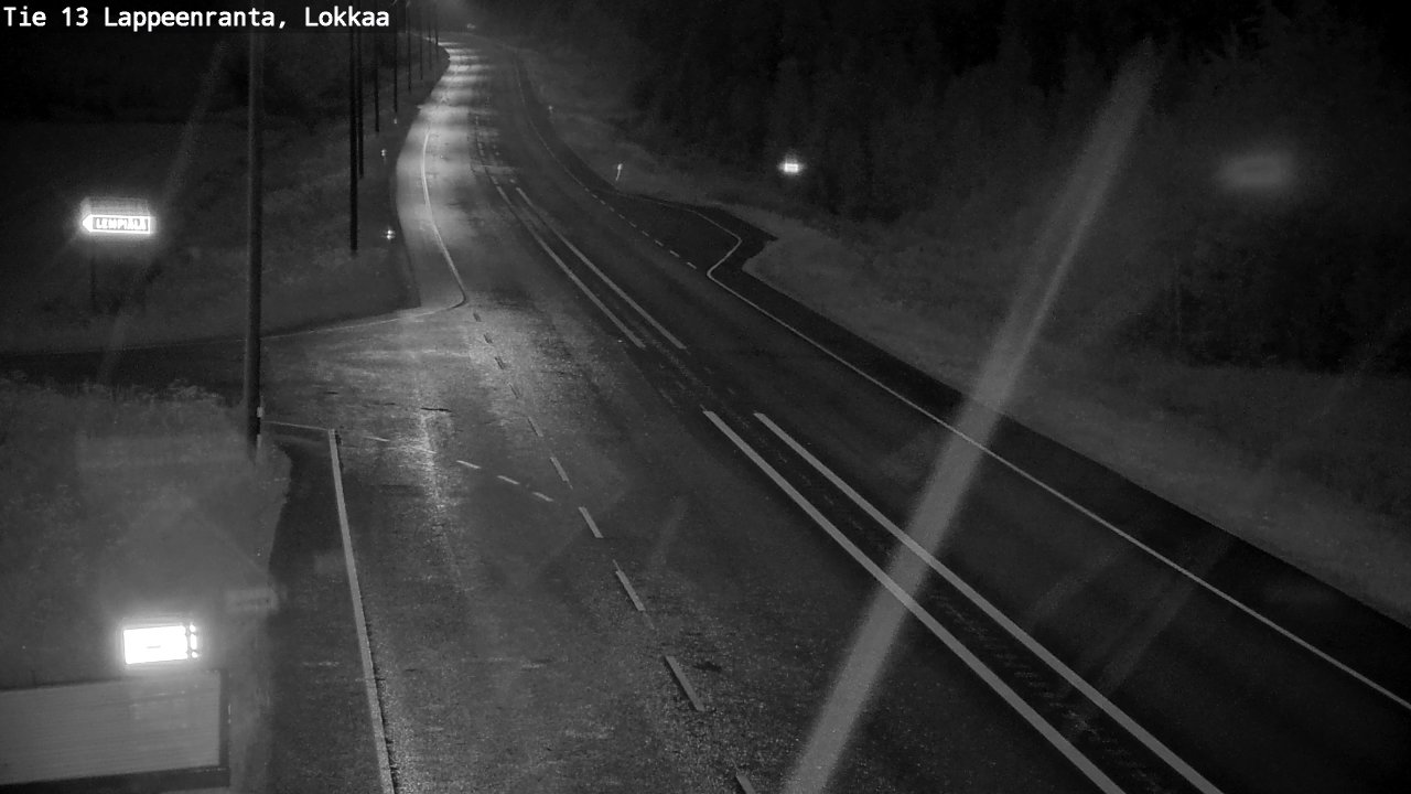 Kelikamerat Kuva Tie 13 Lokkaan suora, Lappeenranta, Etelä-Karjala