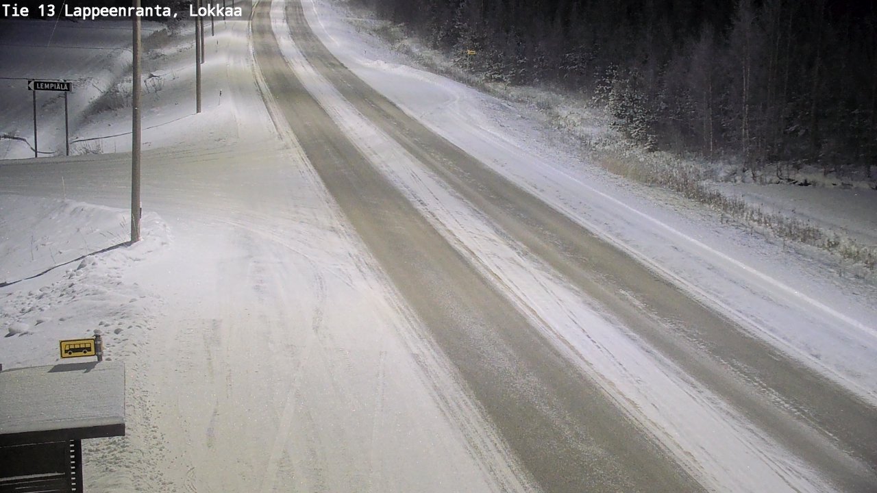 Kelikamerat Kuva Tie 13 Lokkaan suora, Lappeenranta, Etelä-Karjala