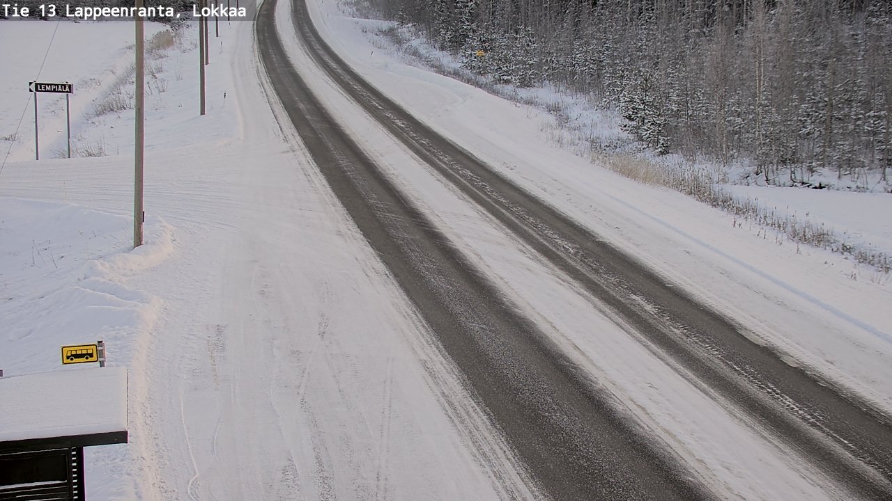 Kelikamerat Kuva Tie 13 Lokkaan suora, Lappeenranta, Etelä-Karjala