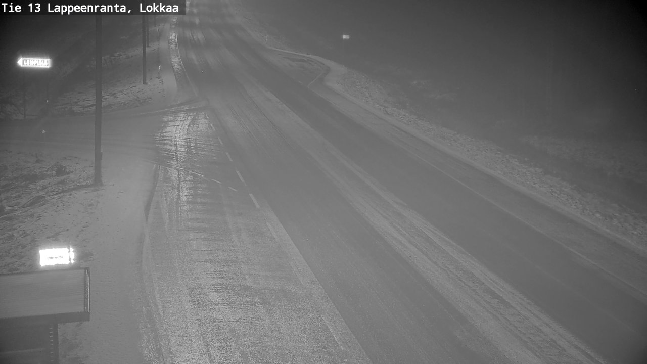 Weather Camera Image Väg 13 Lokkaa rakan, Lappeenranta, Etelä-Karjala