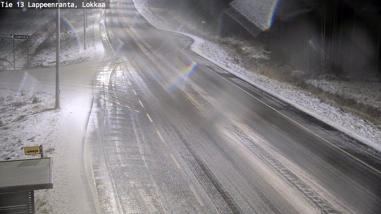 Kelikamerat Kuva Tie 13 Lokkaan suora, Lappeenranta, Etelä-Karjala