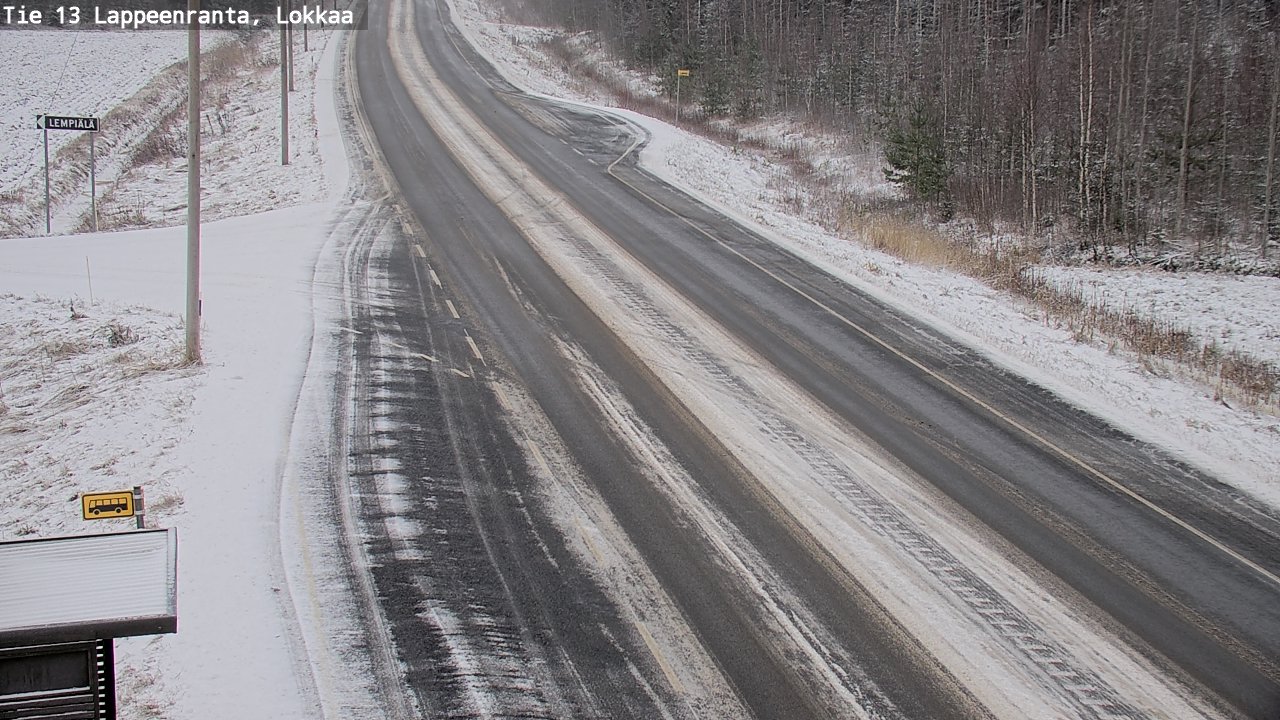 Kelikamerat Kuva Tie 13 Lokkaan suora, Lappeenranta, Etelä-Karjala