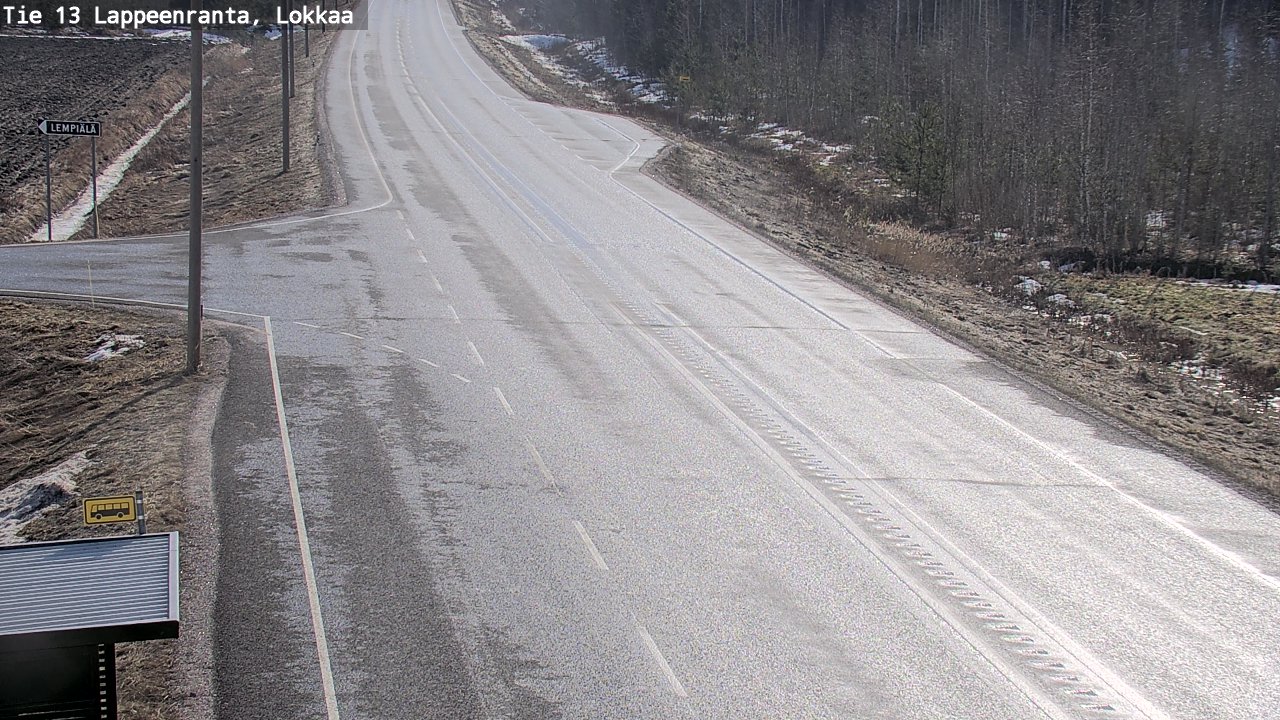 Kelikamerat Kuva Tie 13 Lokkaan suora, Lappeenranta, Etelä-Karjala