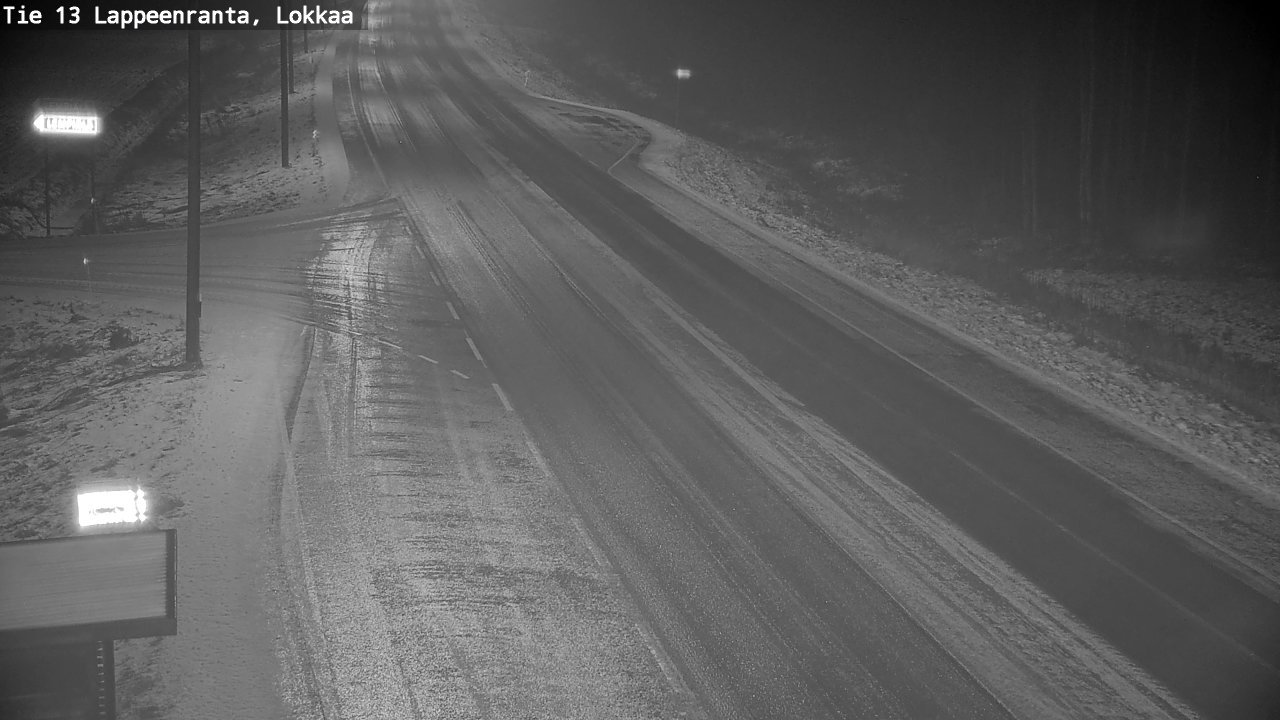 Weather Camera Image Väg 13 Lokkaa rakan, Lappeenranta, Etelä-Karjala