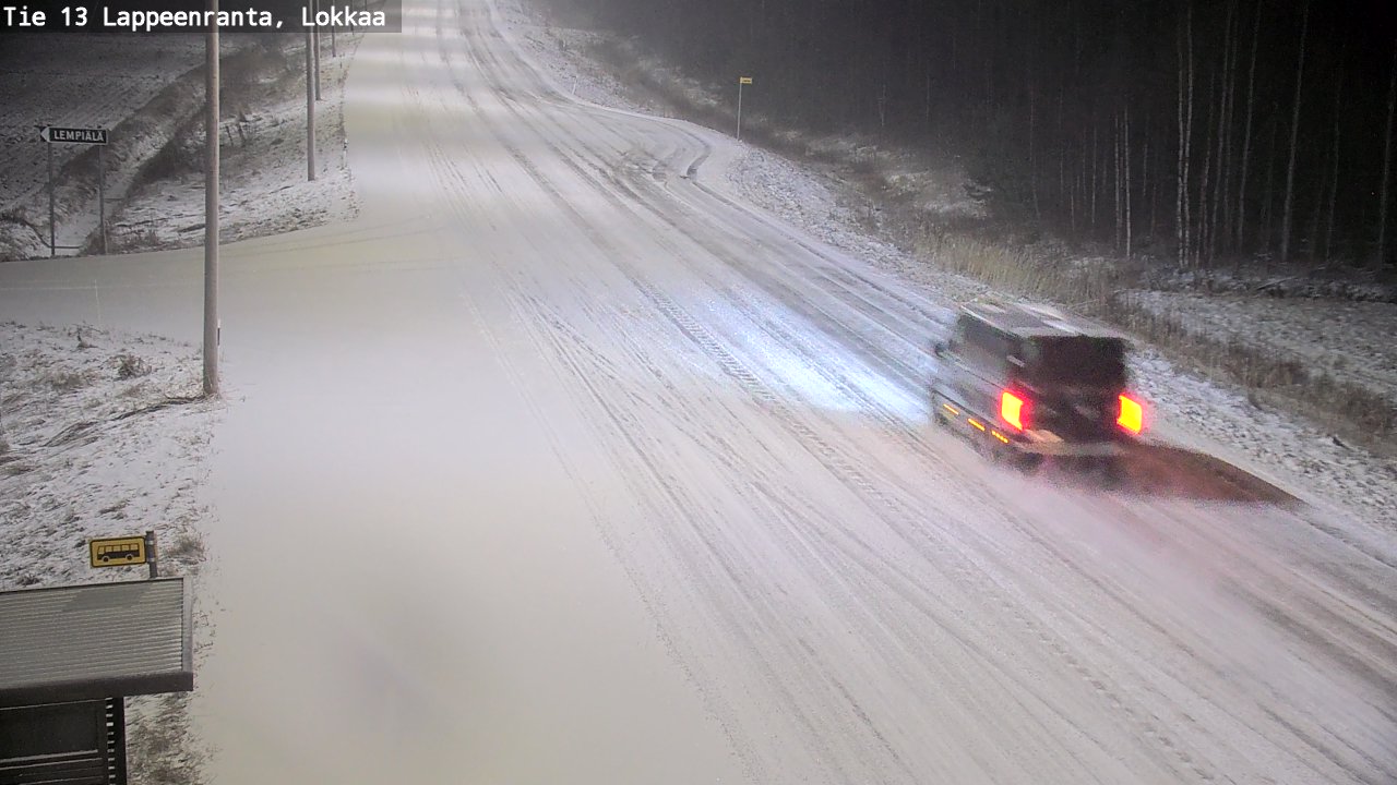 Kelikamerat Kuva Tie 13 Lokkaan suora, Lappeenranta, Etelä-Karjala