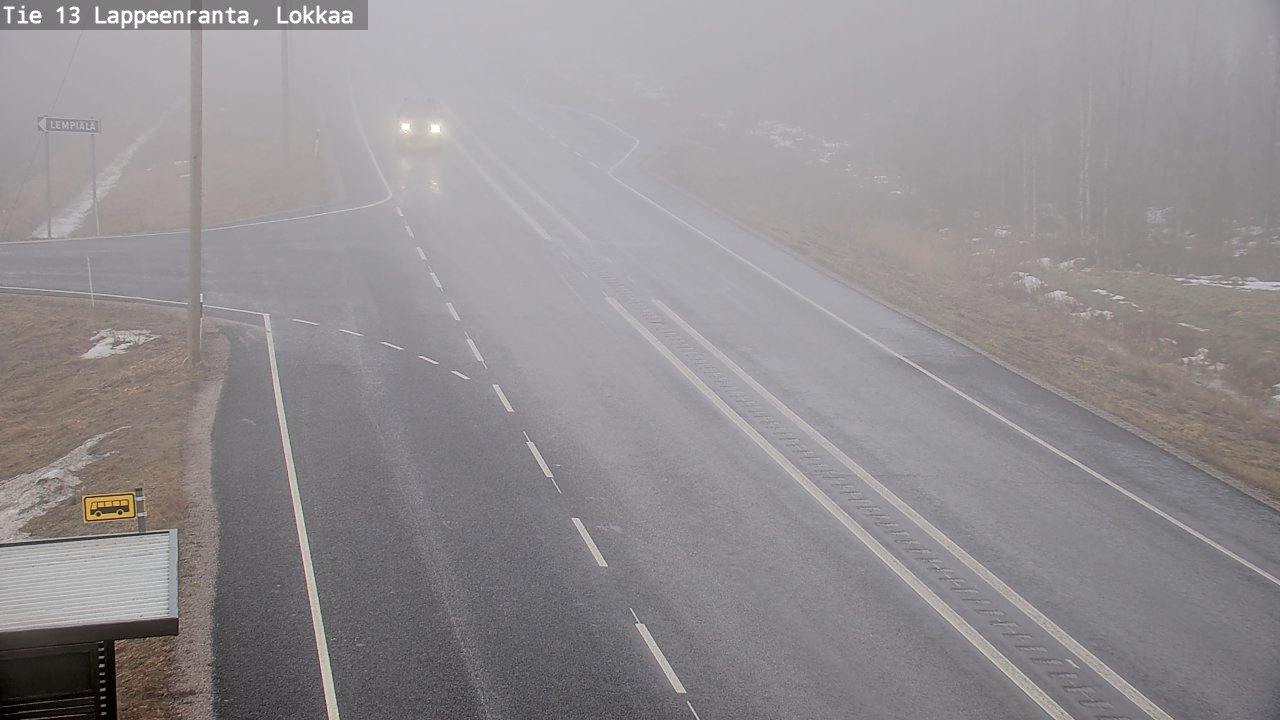 Kelikamerat Kuva Tie 13 Lokkaan suora, Lappeenranta, Etelä-Karjala