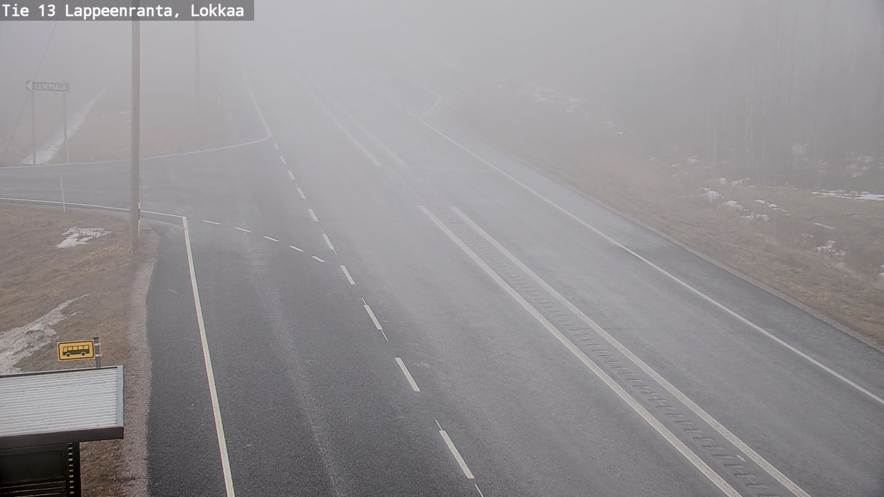 Kelikamerat Kuva Tie 13 Lokkaan suora, Lappeenranta, Etelä-Karjala