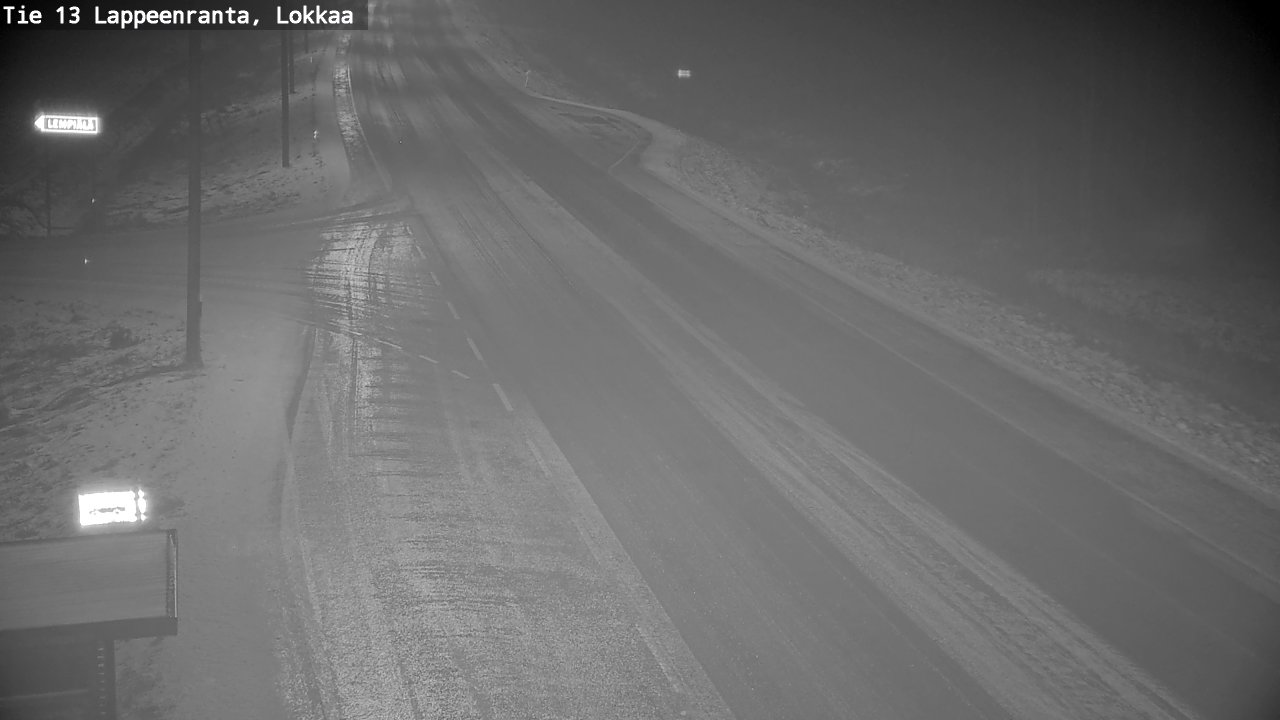 Weather Camera Image Väg 13 Lokkaa rakan, Lappeenranta, Etelä-Karjala