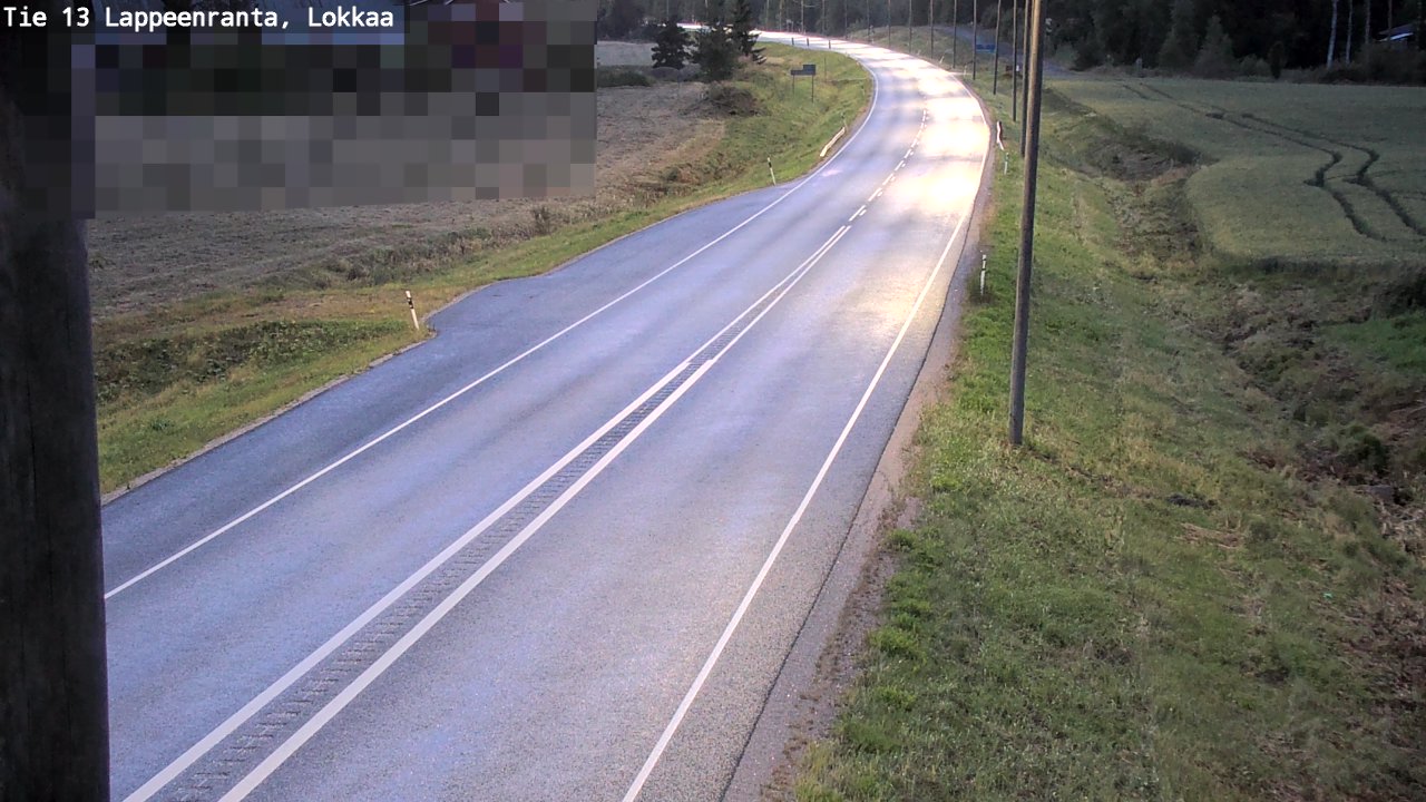 Kelikamerat Kuva Tie 13 Lokkaan suora, Lappeenranta, Etelä-Karjala