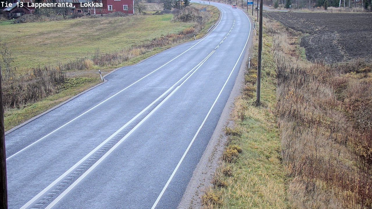 Kelikamerat Kuva Tie 13 Lokkaan suora, Lappeenranta, Etelä-Karjala