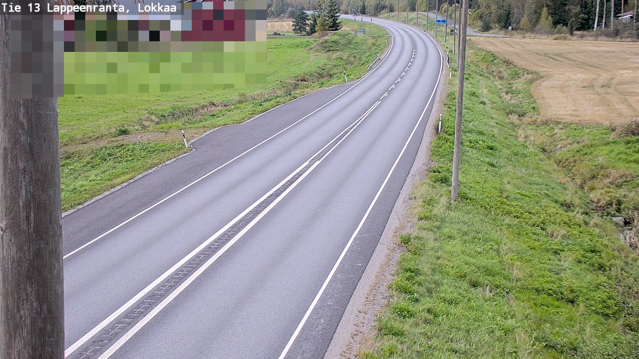 Kelikamerat Kuva Tie 13 Lokkaan suora, Lappeenranta, Etelä-Karjala