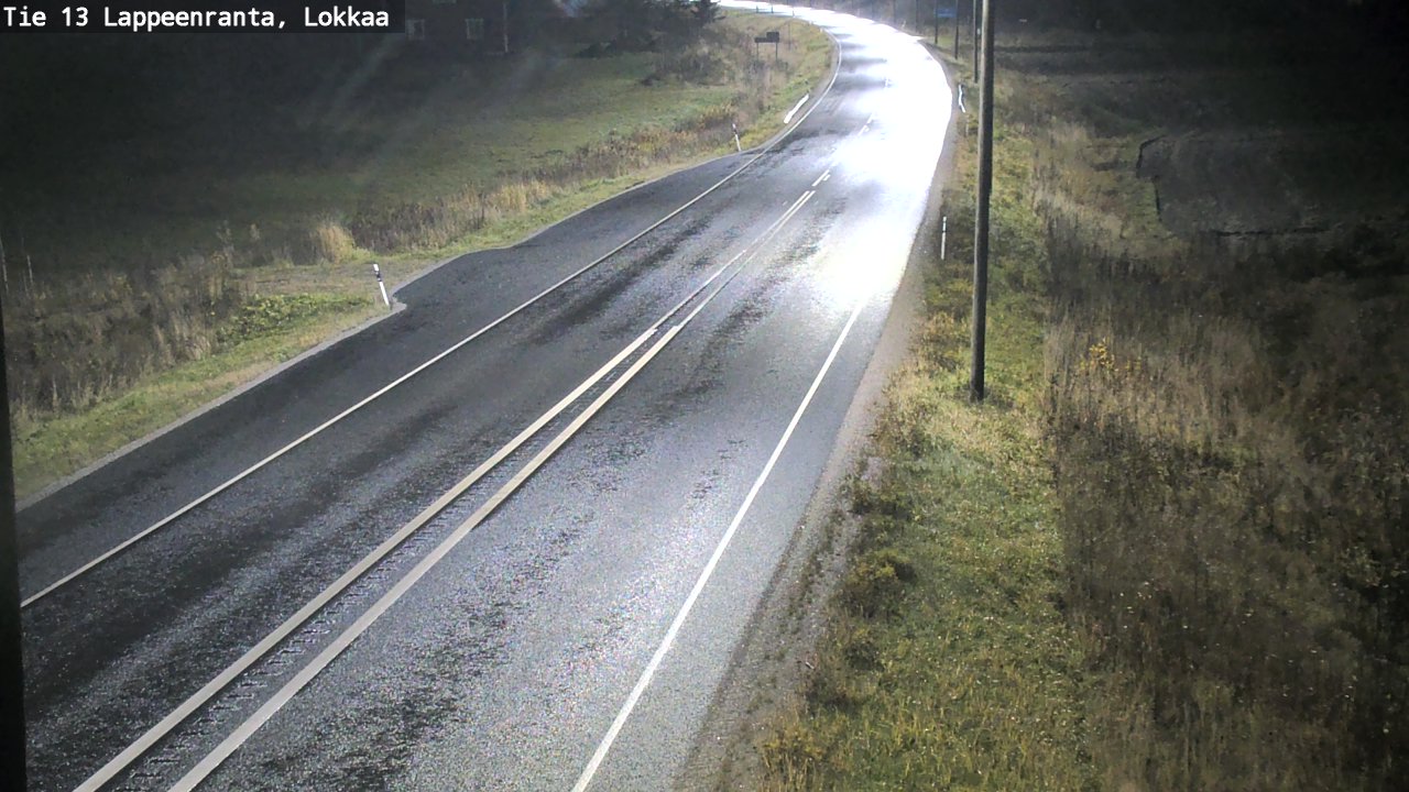 Weather Camera Image Väg 13 Lokkaa rakan, Lappeenranta, Etelä-Karjala