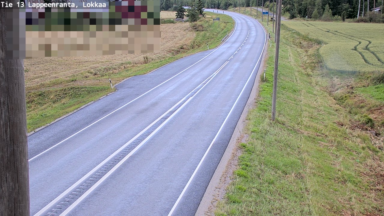 Kelikamerat Kuva Tie 13 Lokkaan suora, Lappeenranta, Etelä-Karjala