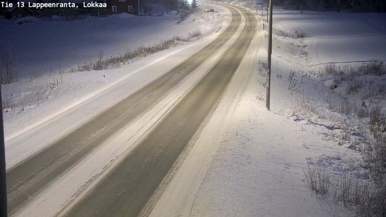 Kelikamerat Kuva Tie 13 Lokkaan suora, Lappeenranta, Etelä-Karjala