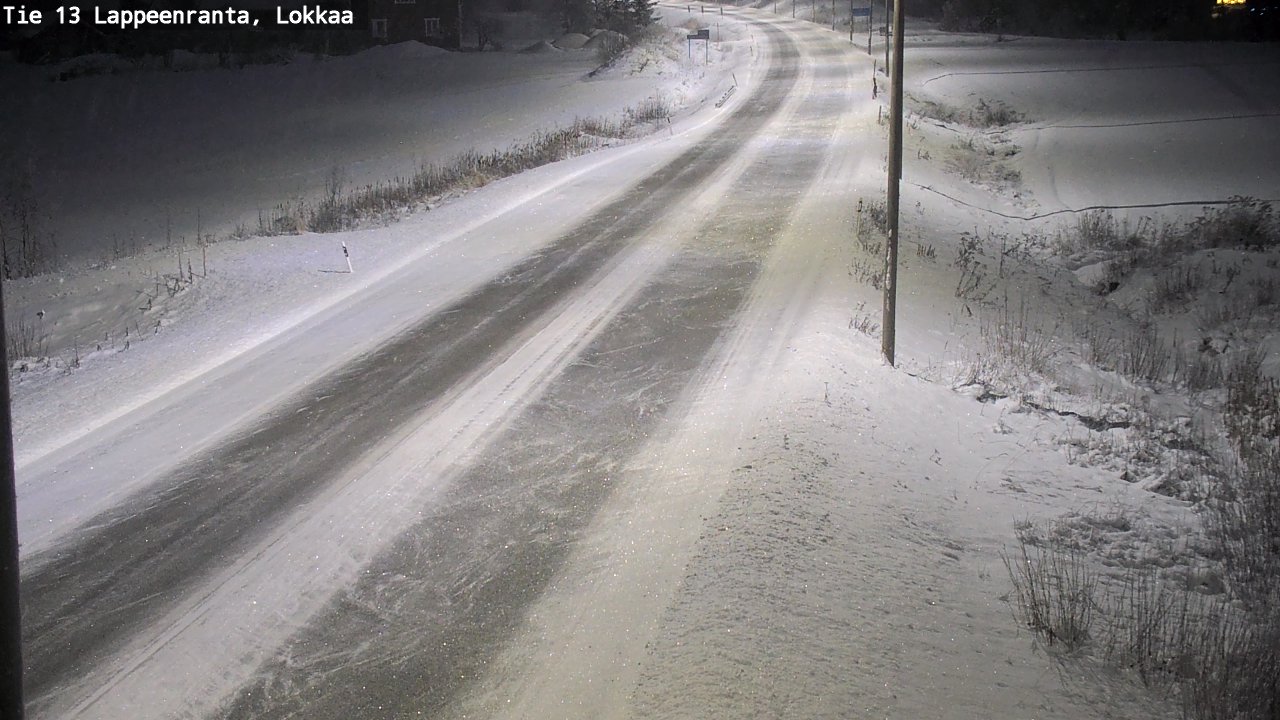 Weather Camera Image Väg 13 Lokkaa rakan, Lappeenranta, Etelä-Karjala
