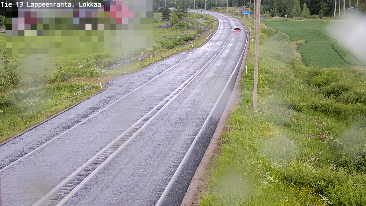 Kelikamerat Kuva Tie 13 Lokkaan suora, Lappeenranta, Etelä-Karjala