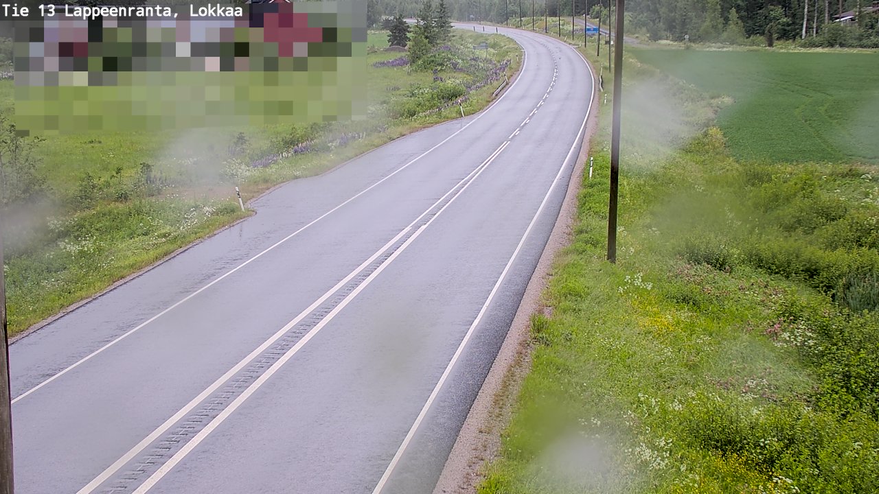 Weather Camera Image Väg 13 Lokkaa rakan, Lappeenranta, Etelä-Karjala