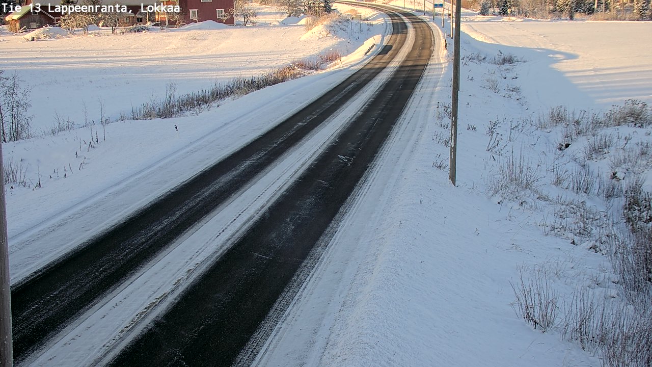 Kelikamerat Kuva Tie 13 Lokkaan suora, Lappeenranta, Etelä-Karjala